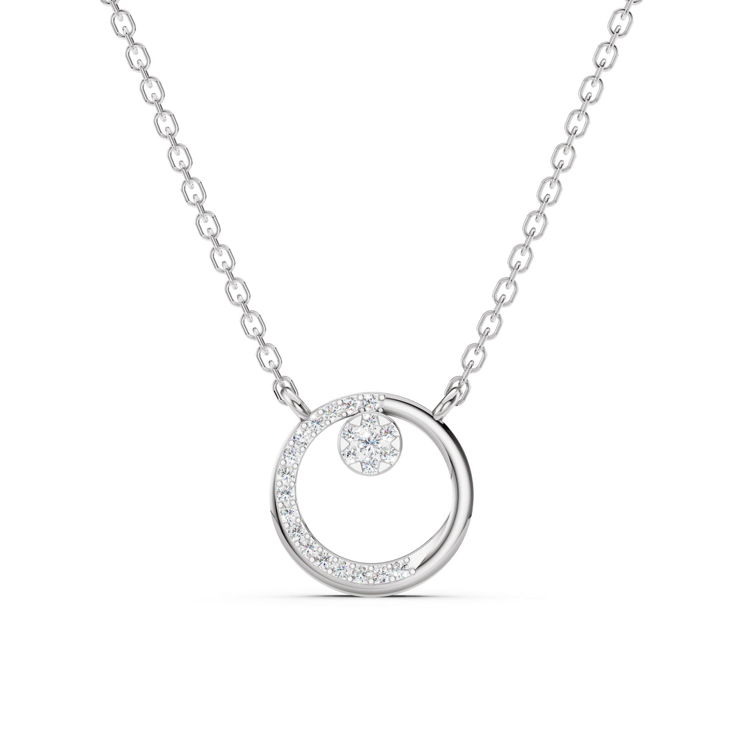The Eclipse Halo Pendant-With chain