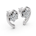 Load image into Gallery viewer, Petal Curl Diamond Earrings
