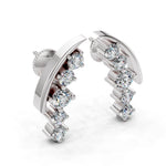 Load image into Gallery viewer, Eligant Diamond Climber  Earrings
