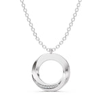 Load image into Gallery viewer, Orbit Halo Pendant-With chain
