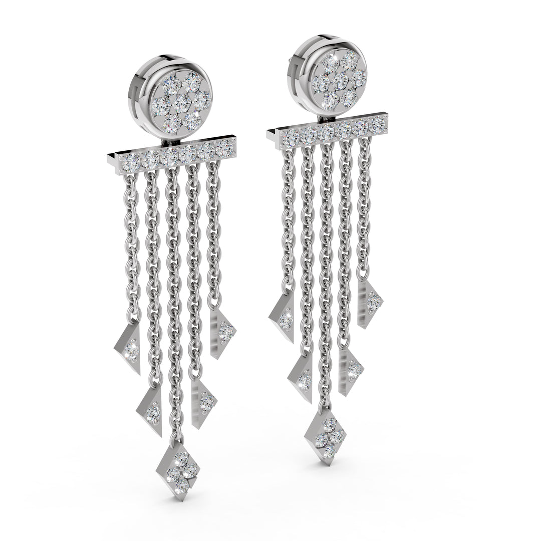 Zariya Diamond Cascade Earrings