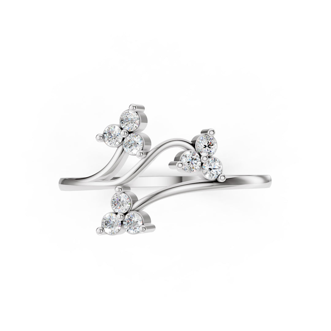Twilight Trillium Diamond Ring