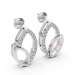 Load image into Gallery viewer, Lustra Dual Leaf Diamond Studs
