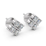 Load image into Gallery viewer, Cross Diamond Earrings
