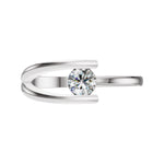 Load image into Gallery viewer, Twilight Embrace-The Embrace Solitaire Ring
