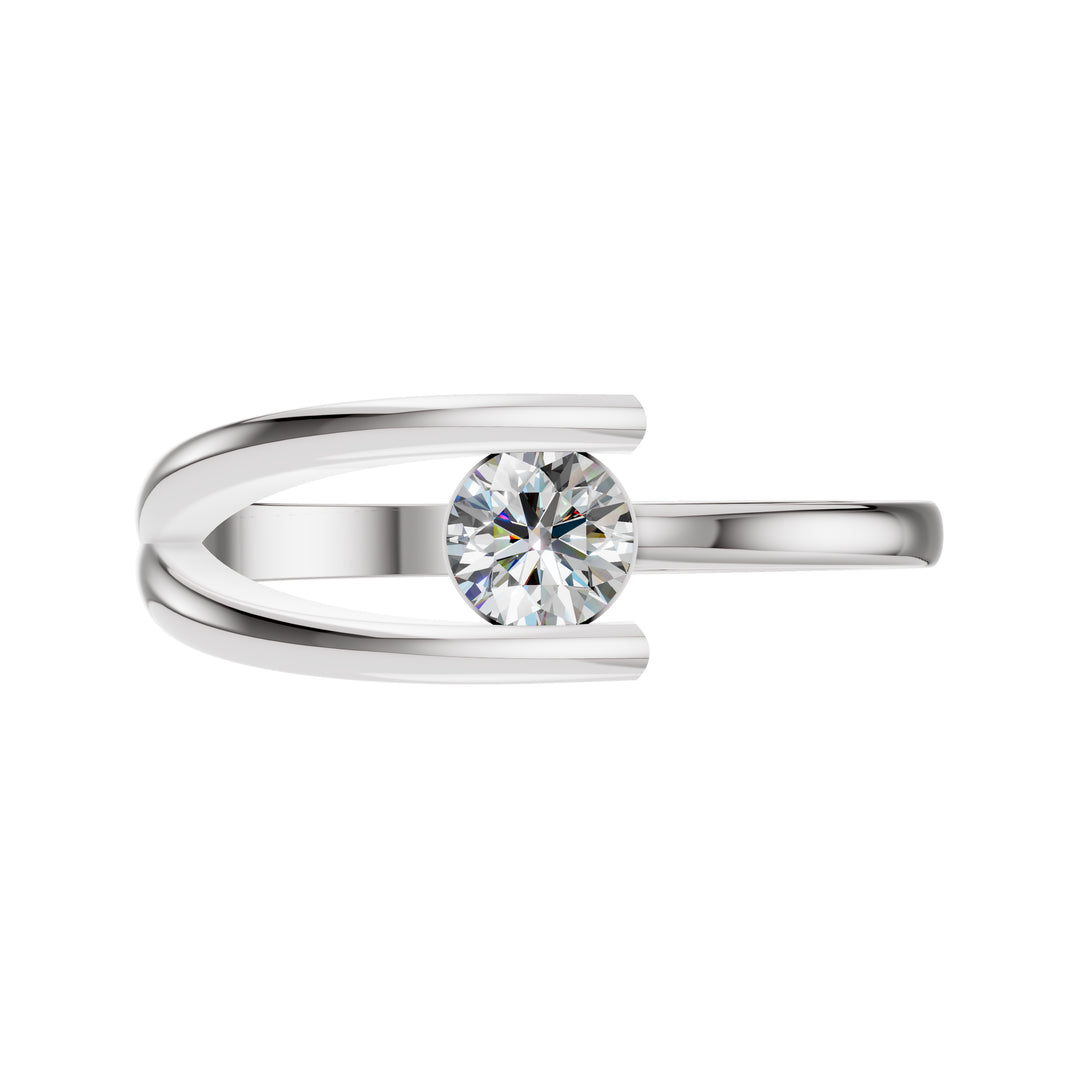 Twilight Embrace-The Embrace Solitaire Ring