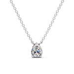 Load image into Gallery viewer, Luna Point Solitaire Pendant-With chain
