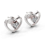 Load image into Gallery viewer, Sweetheart Diamond Stud Earrings
