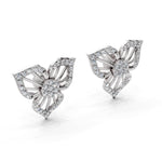 Load image into Gallery viewer, Floral Radiance Diamond Stud Earrings
