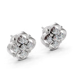 Load image into Gallery viewer, Aurelia Clover Diamond Studs
