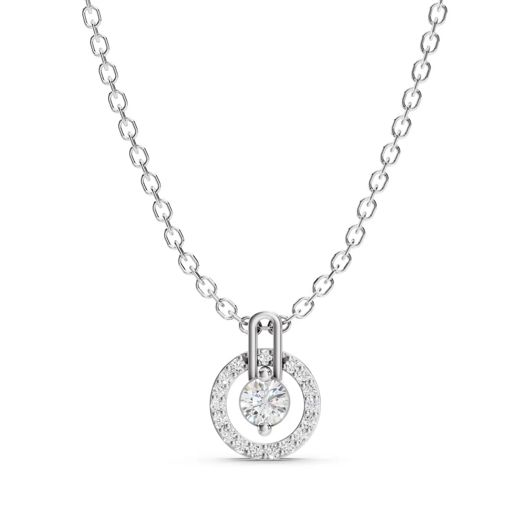 Celestia Halo Pendant-With chain