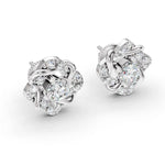Load image into Gallery viewer, Fleur Halo Diamond Earrings
