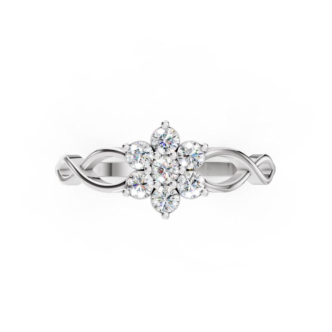 Infinity Blossom Diamond Ring