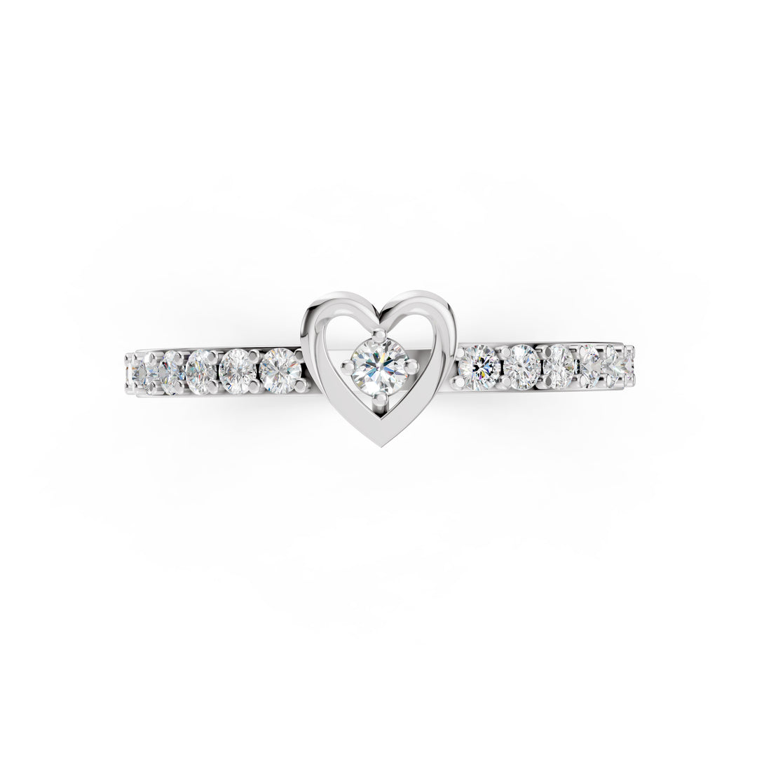 Hearts Embrace Diamond Ring
