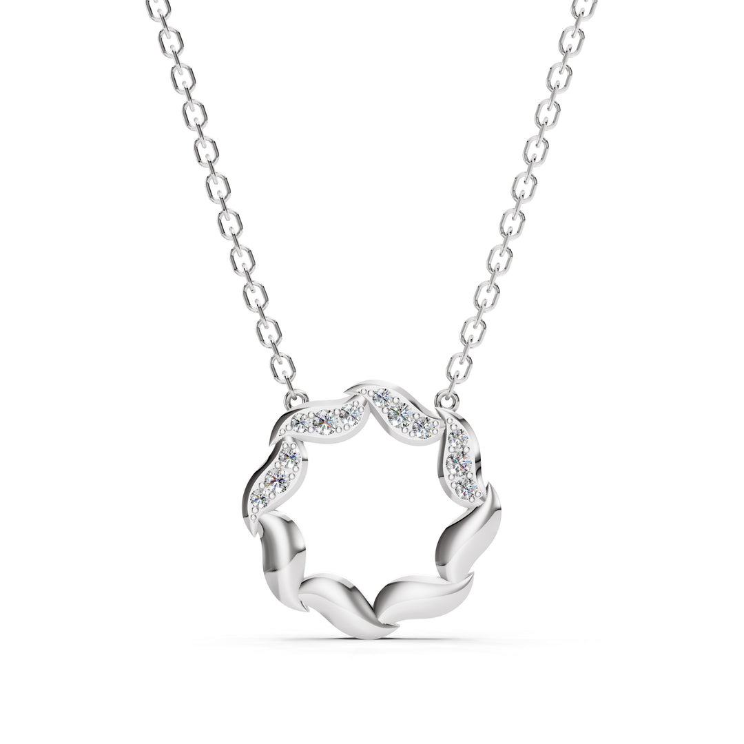 Twilight Bloom Pendant-With chain