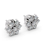 Load image into Gallery viewer, Blossam Radiant Diamond Studs
