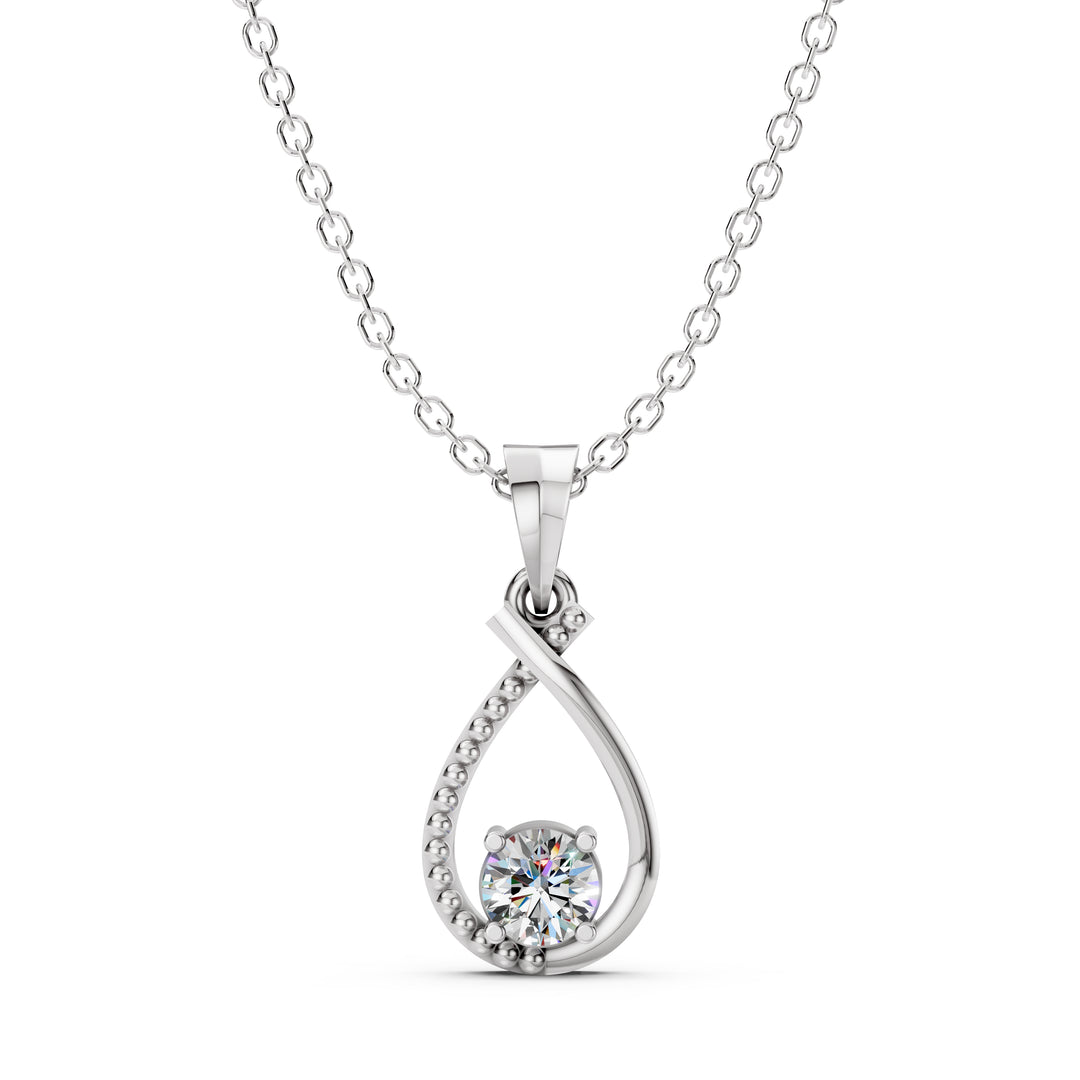 Tear of Grace Diamond Pendant-With chain