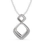 Load image into Gallery viewer, A Dance of Diamonds and Angles-With chain
