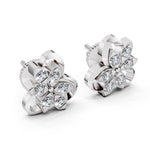 Load image into Gallery viewer, Blossam Petal Diamond Earrings

