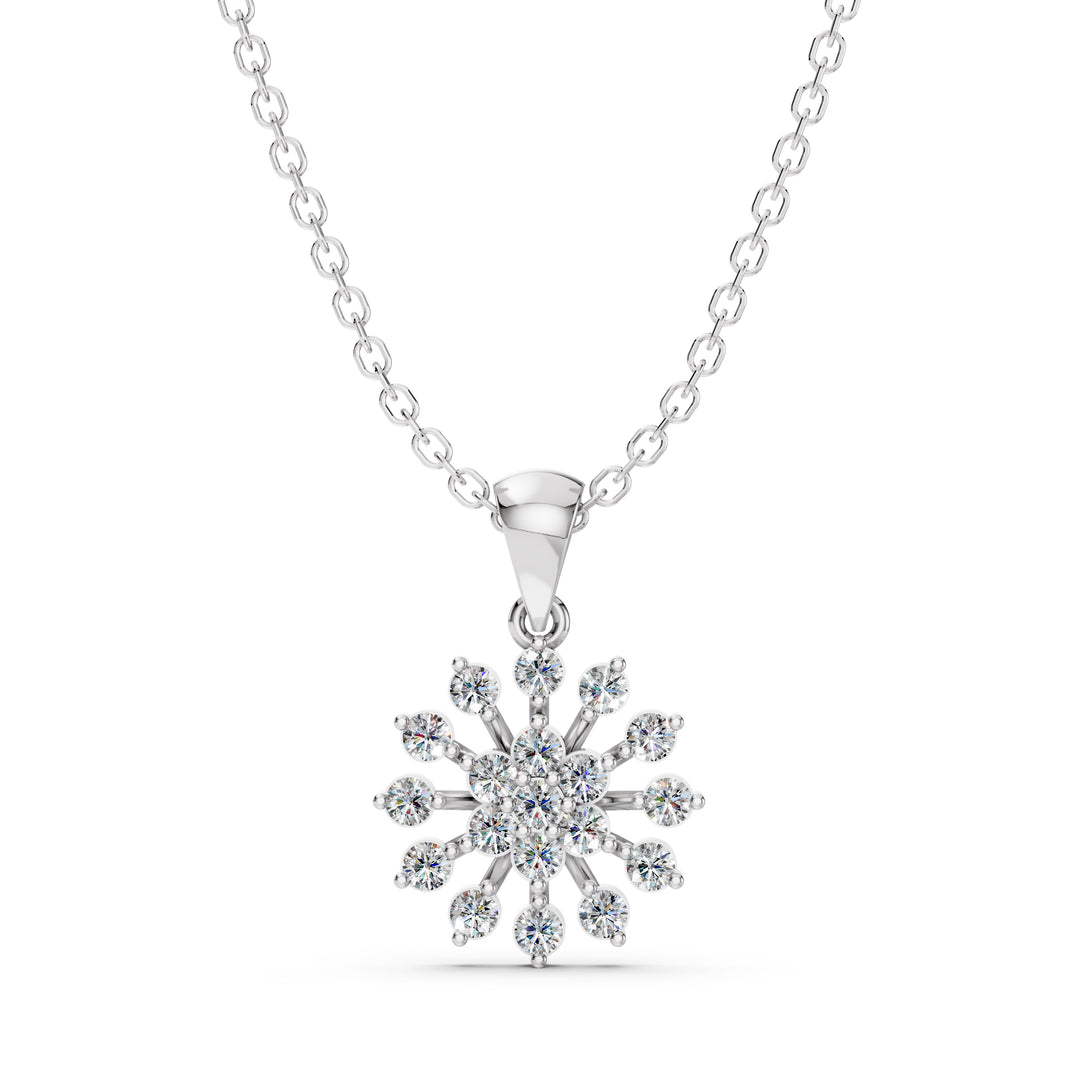 Snowfall Spark Pendant-With chain