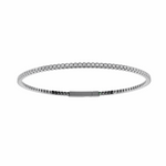 Load image into Gallery viewer, Tennis Bangle Bracelet - 18Kt Gold Vermeil &amp; Rose Gold Vermeil

