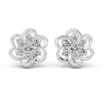 Load image into Gallery viewer, Blossam Halo Diamond Studs
