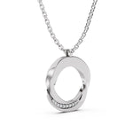 Load image into Gallery viewer, Orbit Halo Pendant-With chain
