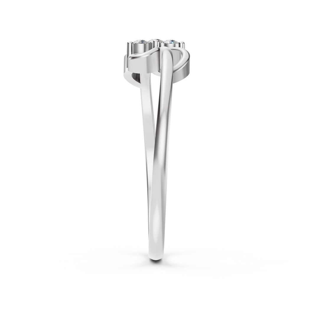 Flora Charm Petite Diamond Ring