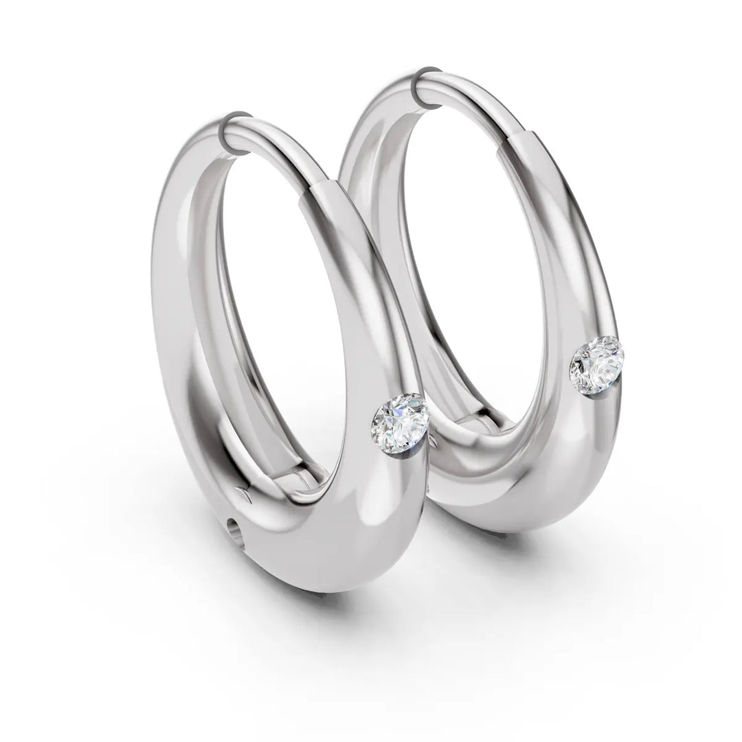 Dew Drop Minimal Stud Hoops