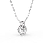Load image into Gallery viewer, Celestia Halo Pendant-With chain

