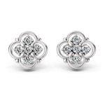 Load image into Gallery viewer, Aurelia Clover Diamond Studs
