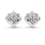 Load image into Gallery viewer, Blossam Heart Diamond Earrings
