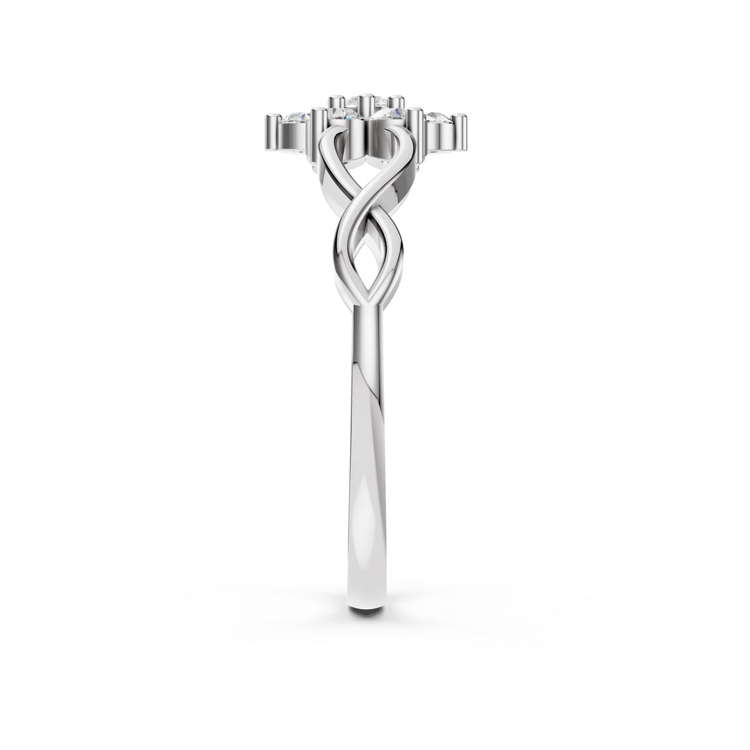 Infinity Blossom Diamond Ring