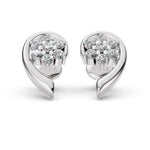 Load image into Gallery viewer, Petal Curl Diamond Earrings
