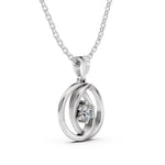 Load image into Gallery viewer, Celestia Orbit Pendant-With chain
