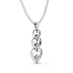 Load image into Gallery viewer, The Trinity Heartfall Pendant-With chain
