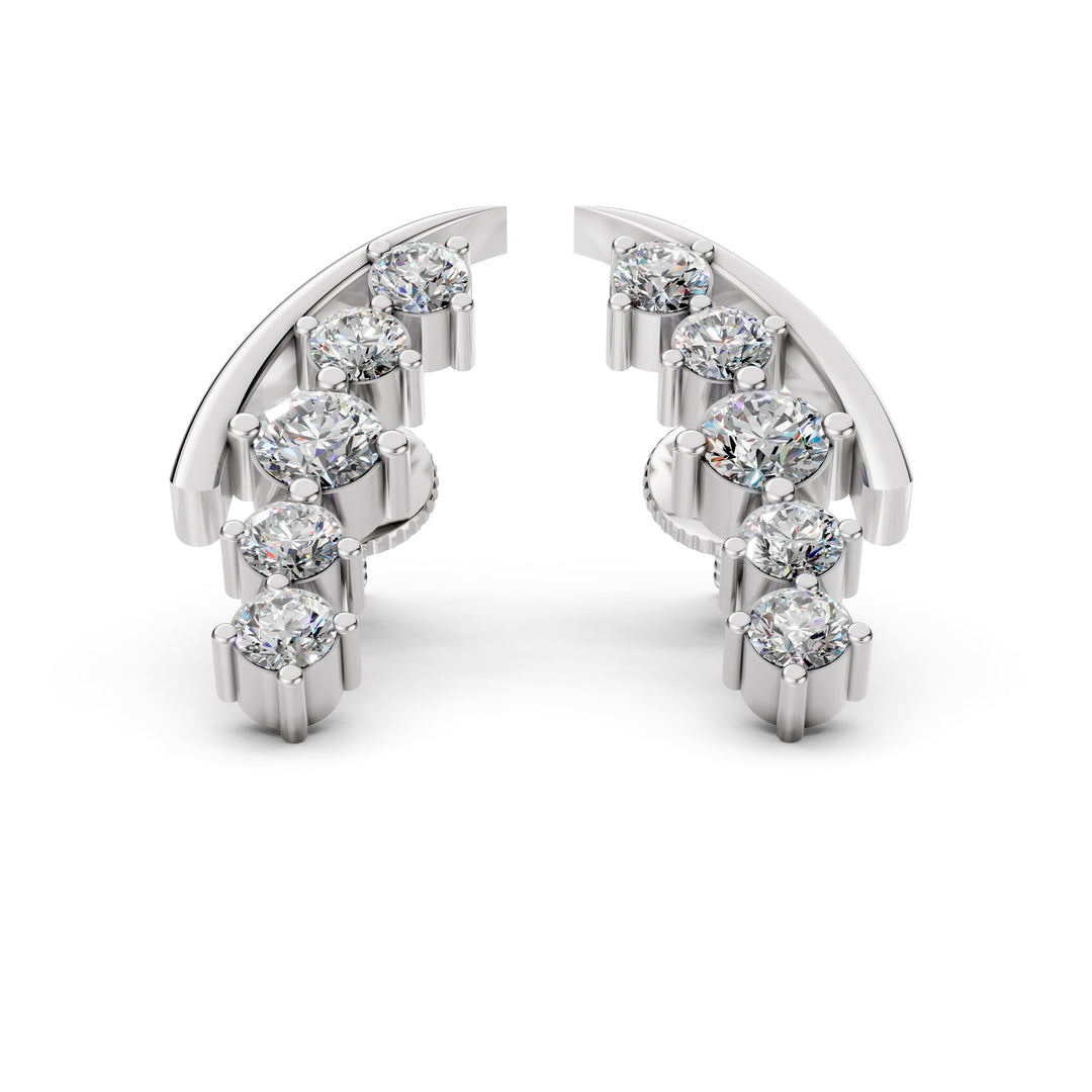 Eligant Diamond Climber  Earrings