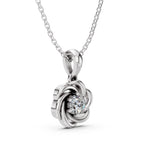 Load image into Gallery viewer, Celestia Bloom Diamond Pendant-With chain

