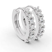 Spark Circle Diamond Earrings