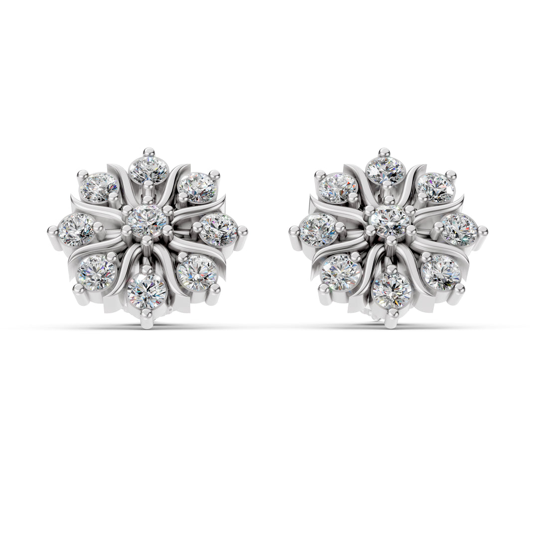 Celestial Bloom Diamond Studs