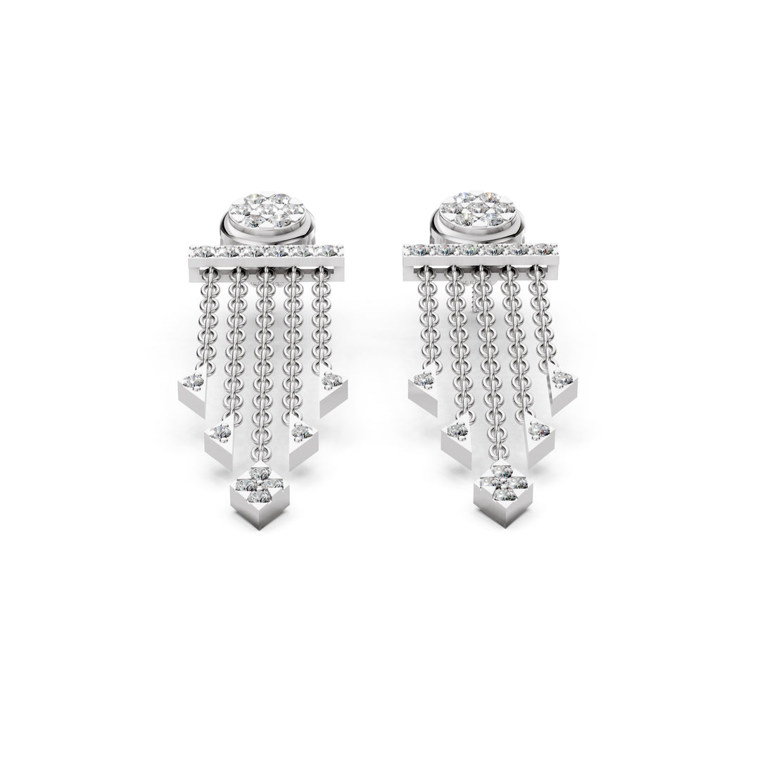 Zariya Diamond Cascade Earrings