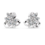 Load image into Gallery viewer, Blossam Petal Diamond Earrings
