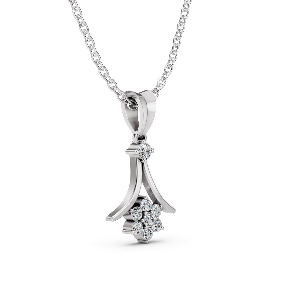 The Fleur Arc Pendant-With chain