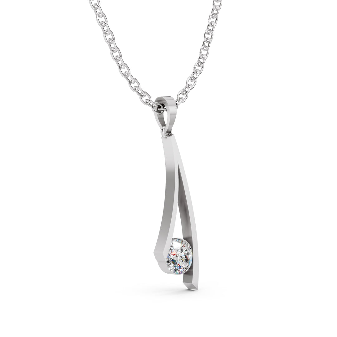 The Aurora Glide Pendant-With chain