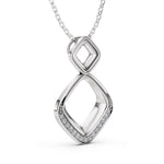 Load image into Gallery viewer, A Dance of Diamonds and Angles-With chain
