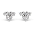 Load image into Gallery viewer, Floral Radiance Diamond Stud Earrings
