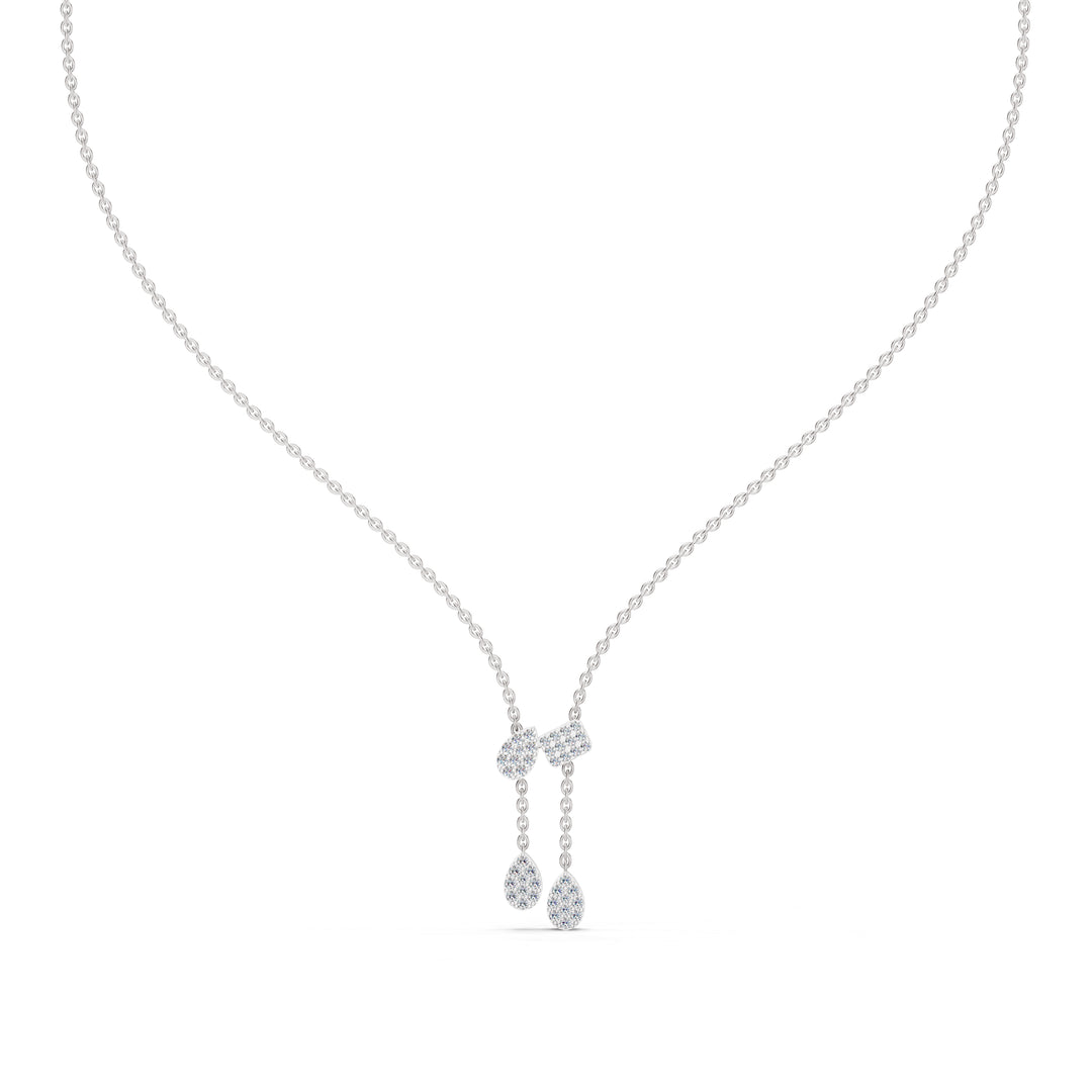 Raindrop Drape Necklace-With chain