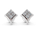 Load image into Gallery viewer, Diamond Chevron Spark Earrings
