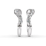 Load image into Gallery viewer, Twist Aura Diamond Hoops
