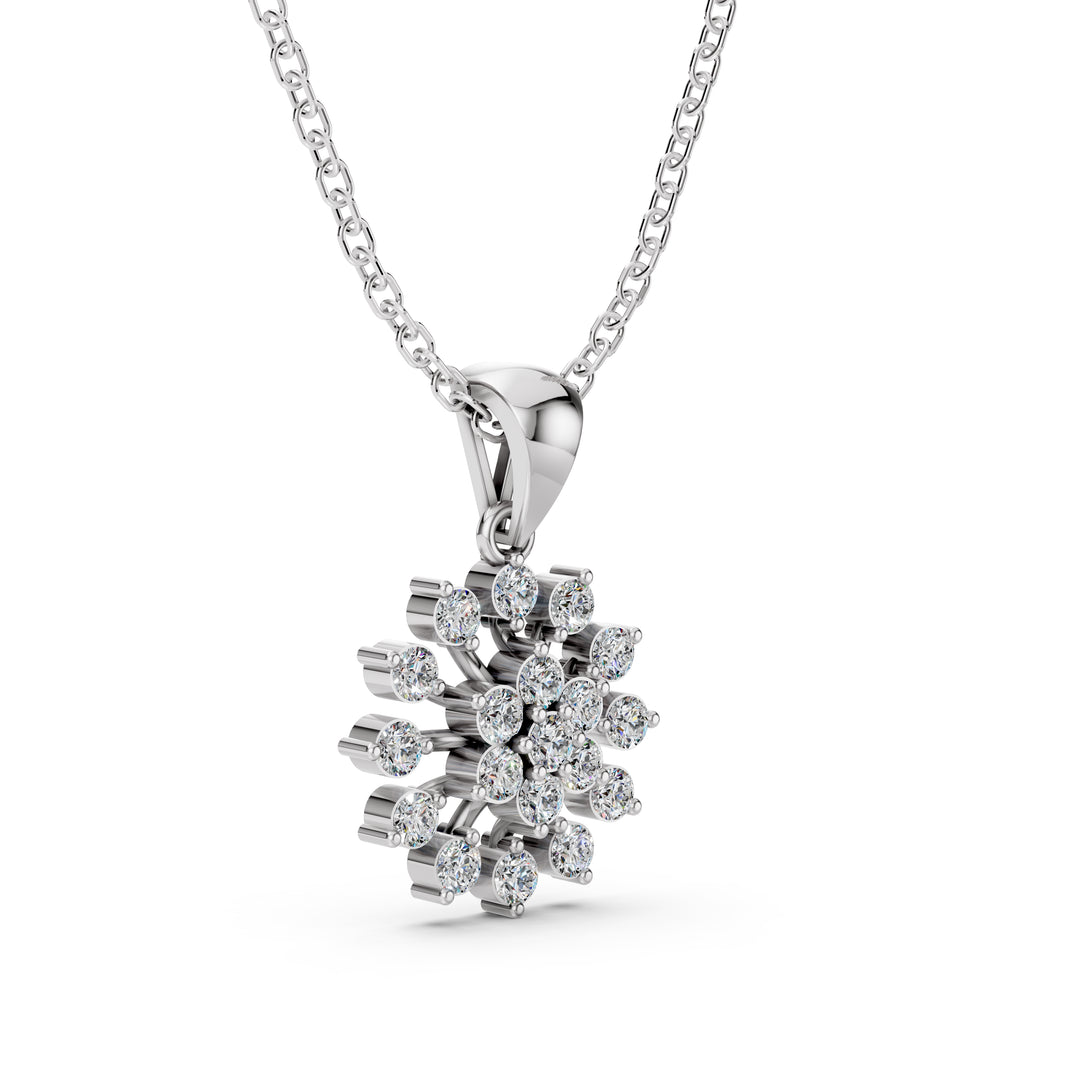 Snowfall Spark Pendant-With chain